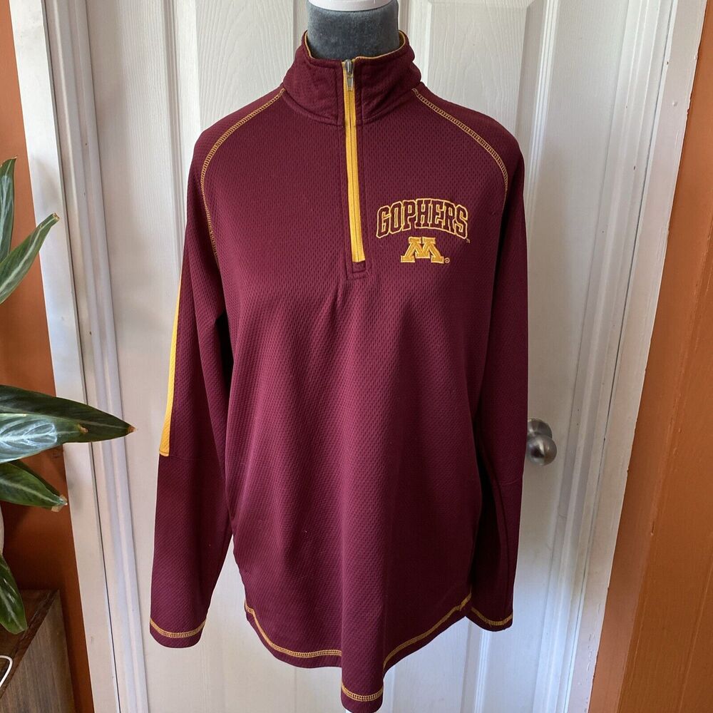 Rivalry Threads Minnesota Gophers 1/4 Zip Long Sleeve Men’s M Medium Pullover